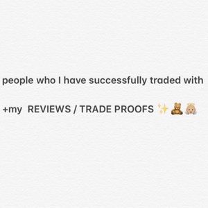 trade proofs/reviews✨